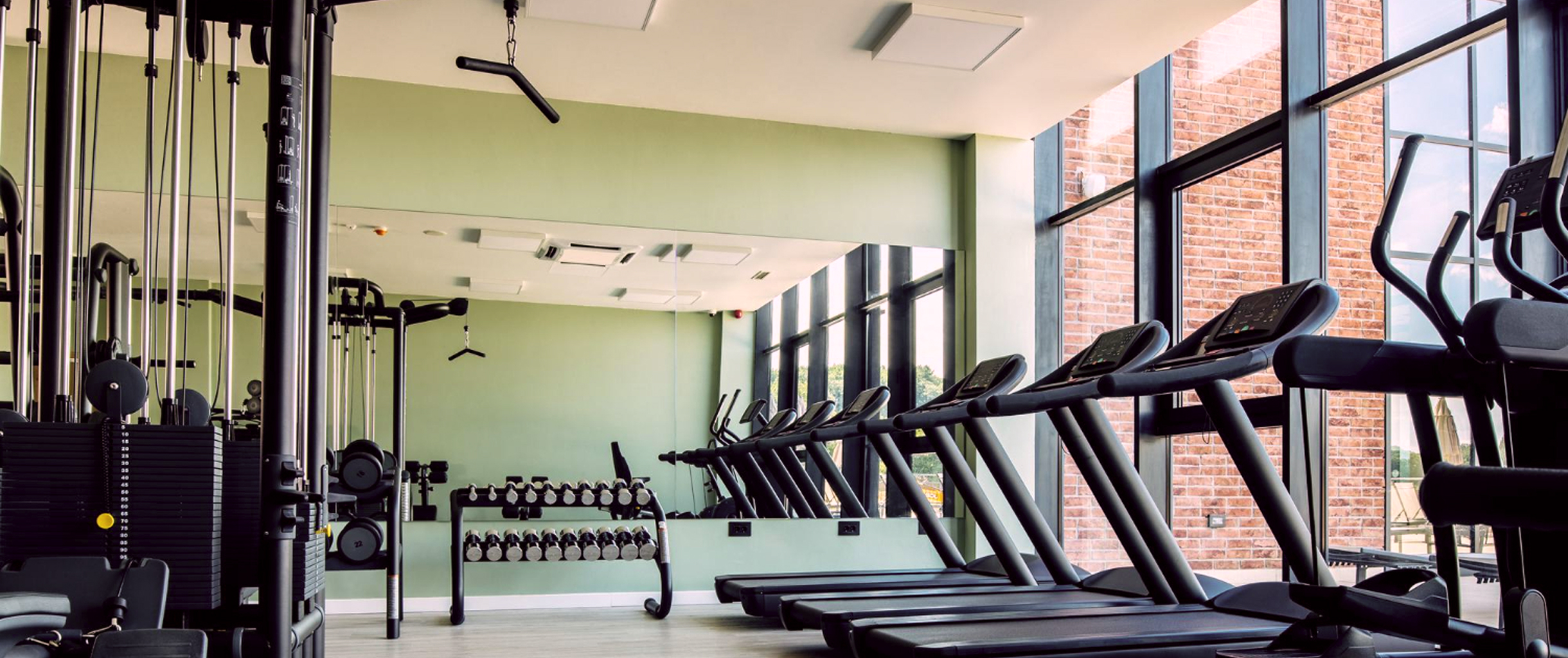 Картинка тренажеров в спортивном комплексе