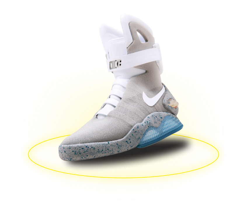 Кросовок Nike Air Mag с желтым кольцом под подошвой
